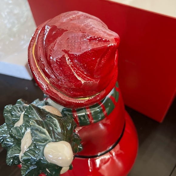 Waterford Heirloom snowman cookie jar EUC - Picture 7 of 12